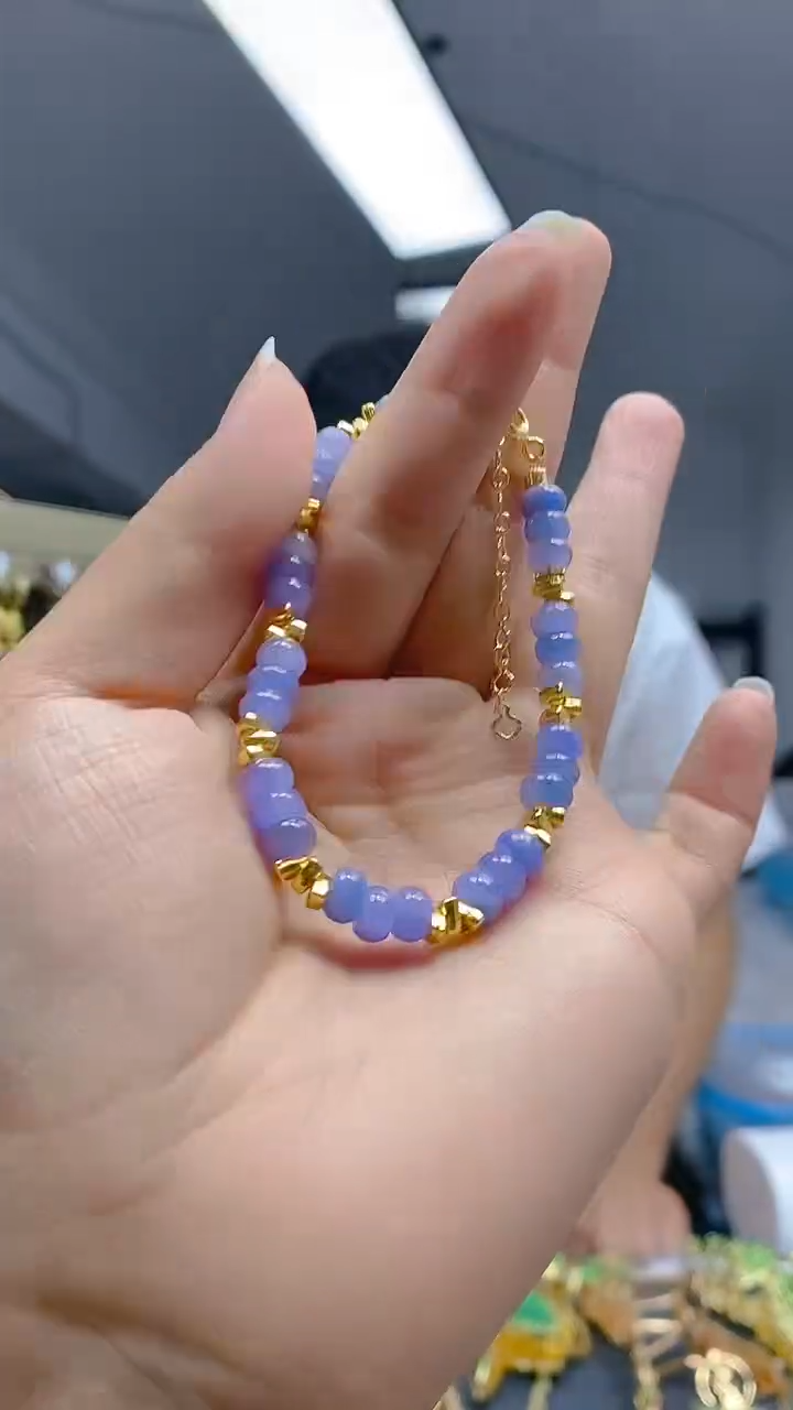 【闪购商品】翡翠耳饰合金0367翡翠手链