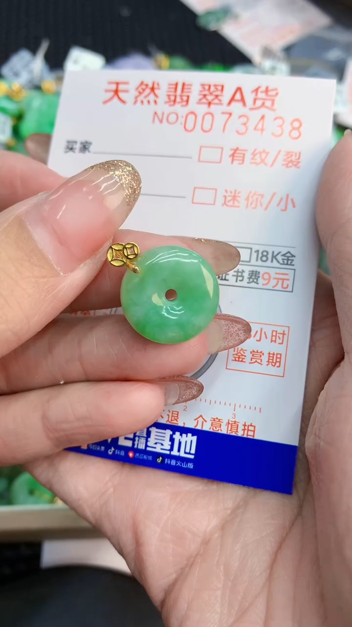 翡翠未镶嵌颈饰             8