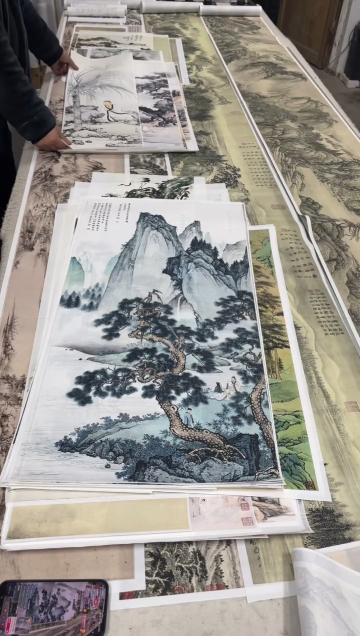 33 陈少梅山水 微喷复刻