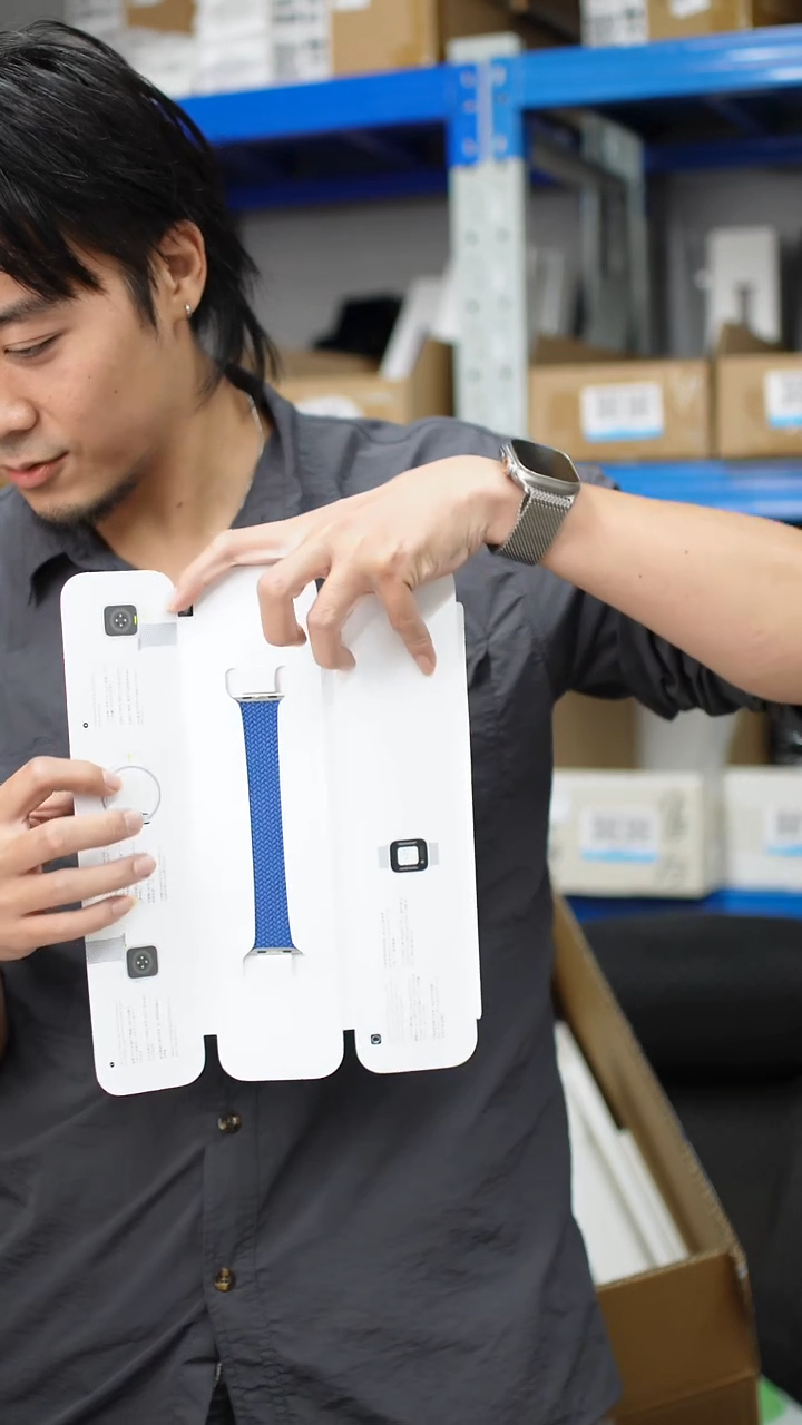 准新品0188 大表盘 蓝色编织 单圈 6码