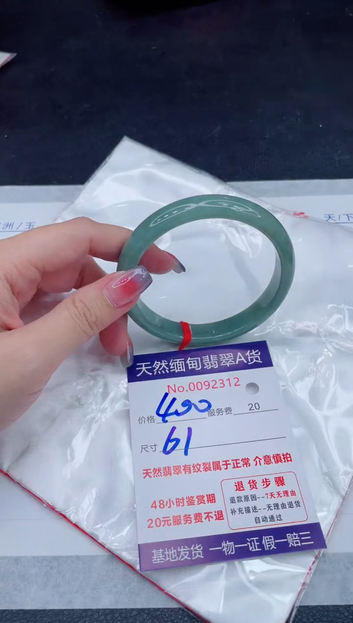 未镶嵌手镯翡翠400.00