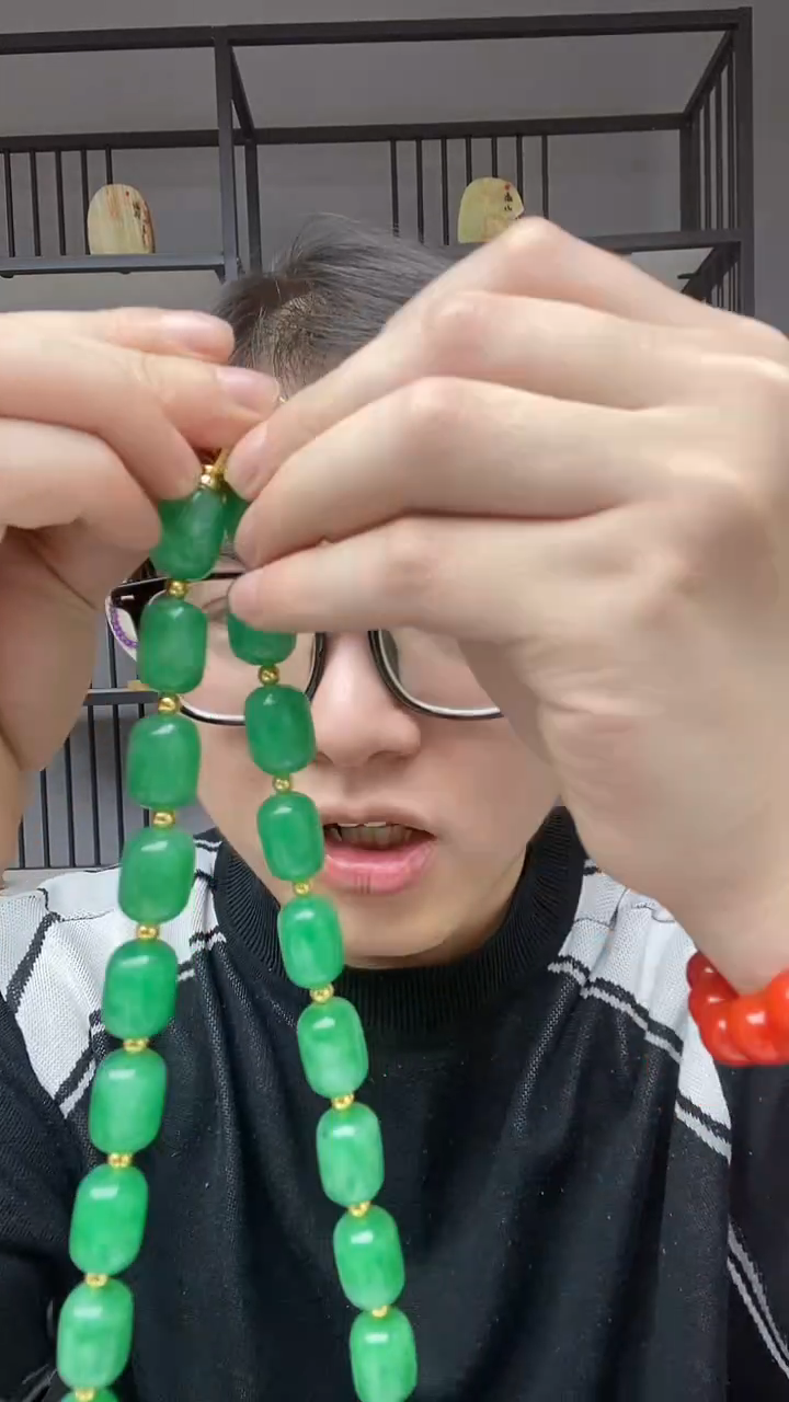 【闪购商品】翡翠颈饰合金老型珠项链