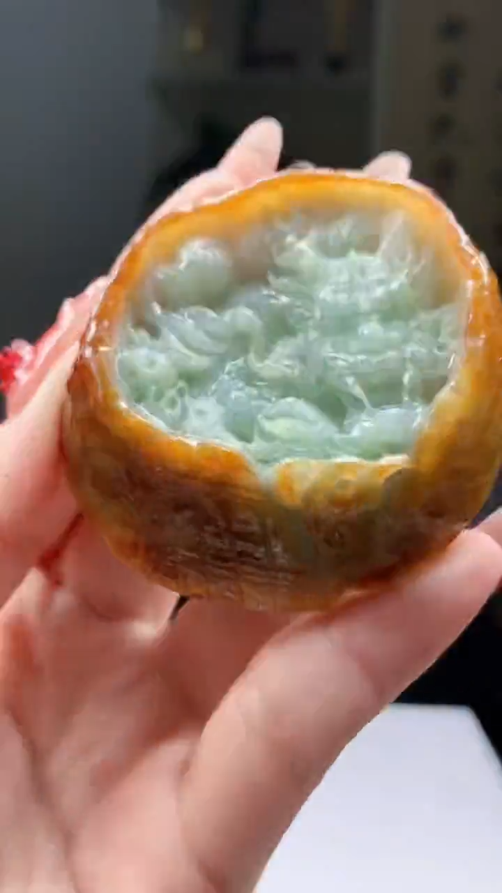 【闪购商品】定制翡翠未镶嵌1049ry-毛货挂件35