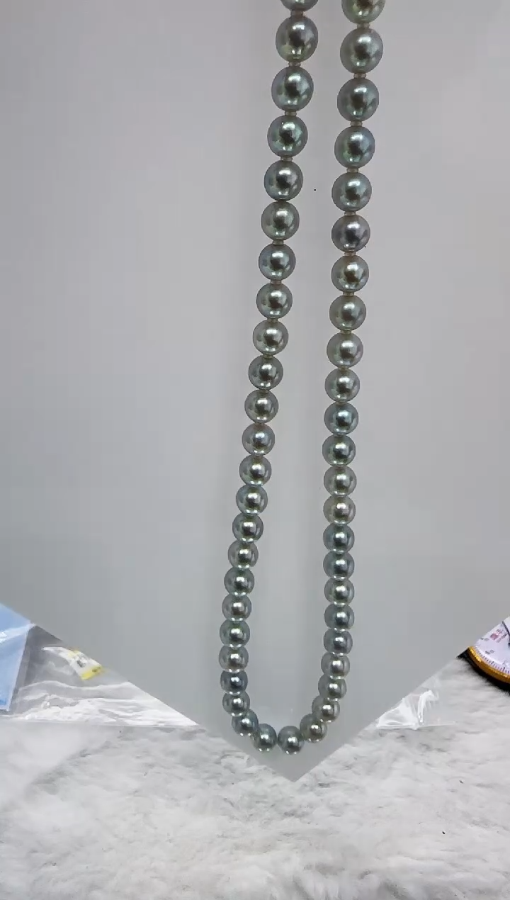 【闪购商品】海水珍珠DA未镶嵌t982 灰珠串7