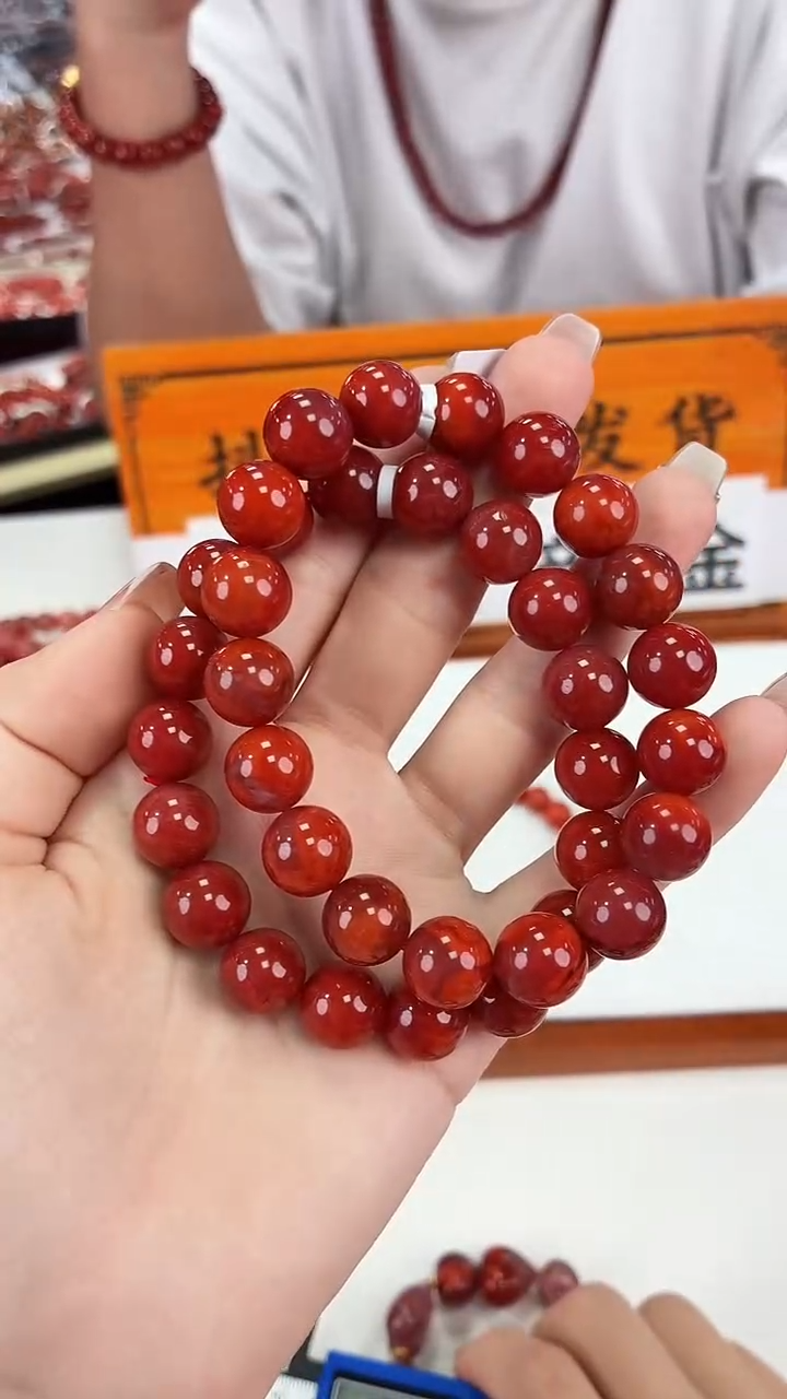 南红玛瑙瓦西手串11+未镶嵌（多样式发其一）