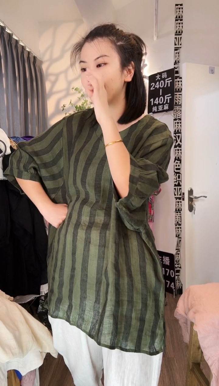 亚麻汉麻苎麻大码女装