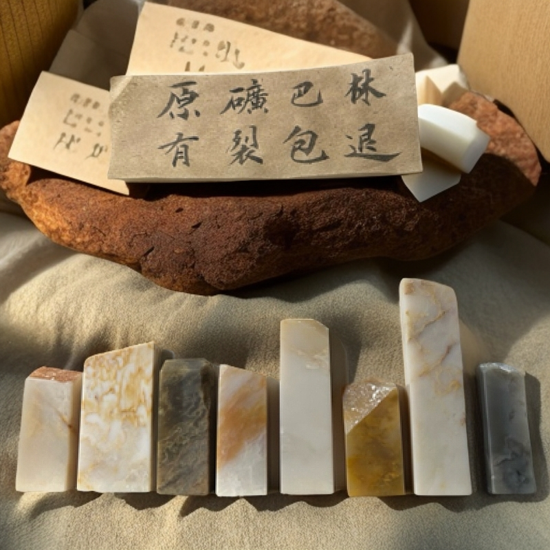 原矿巴林石 无油干放