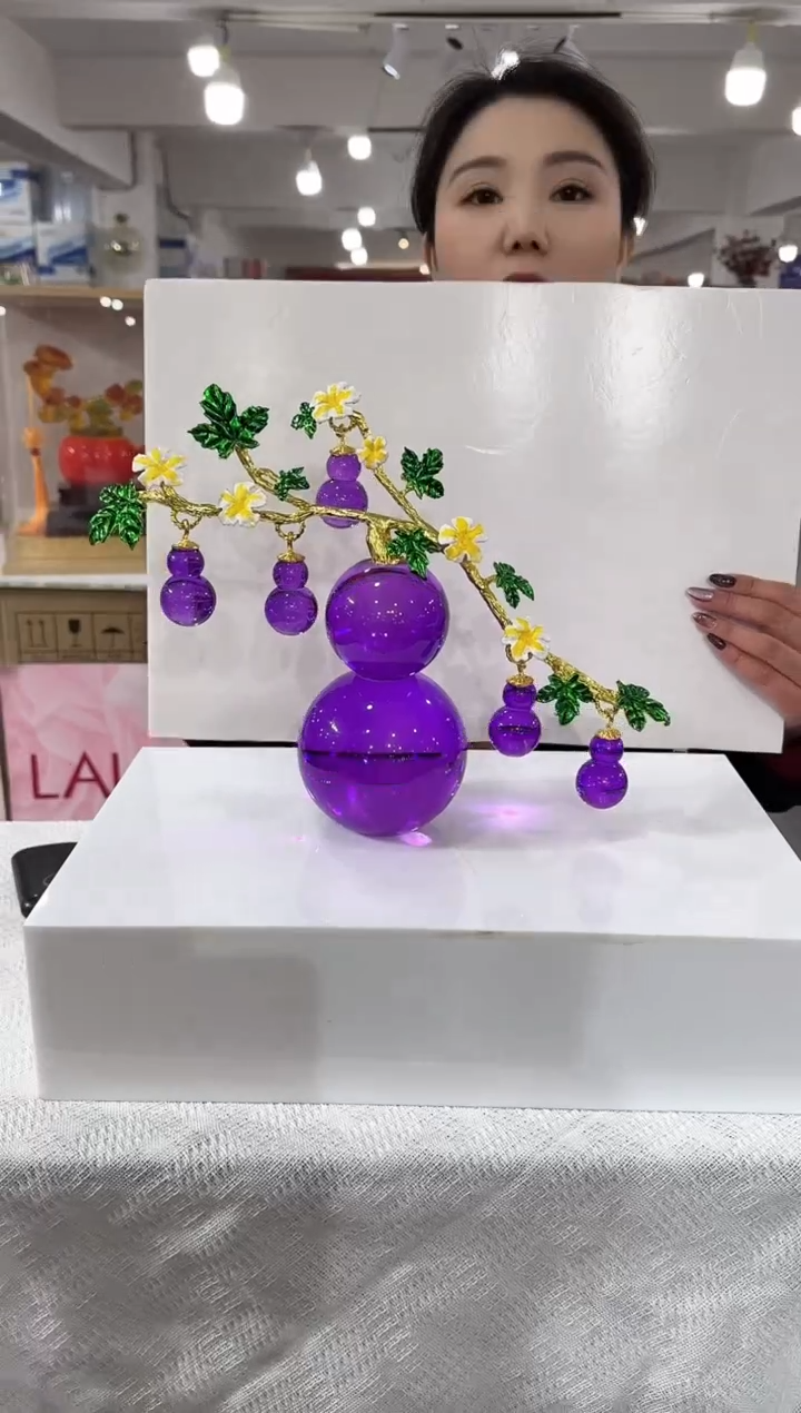 【闪购商品】琉璃椿疆花器B-14