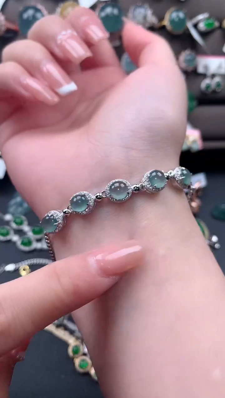 【闪购商品】翡翠戒指银S925镶嵌5145124