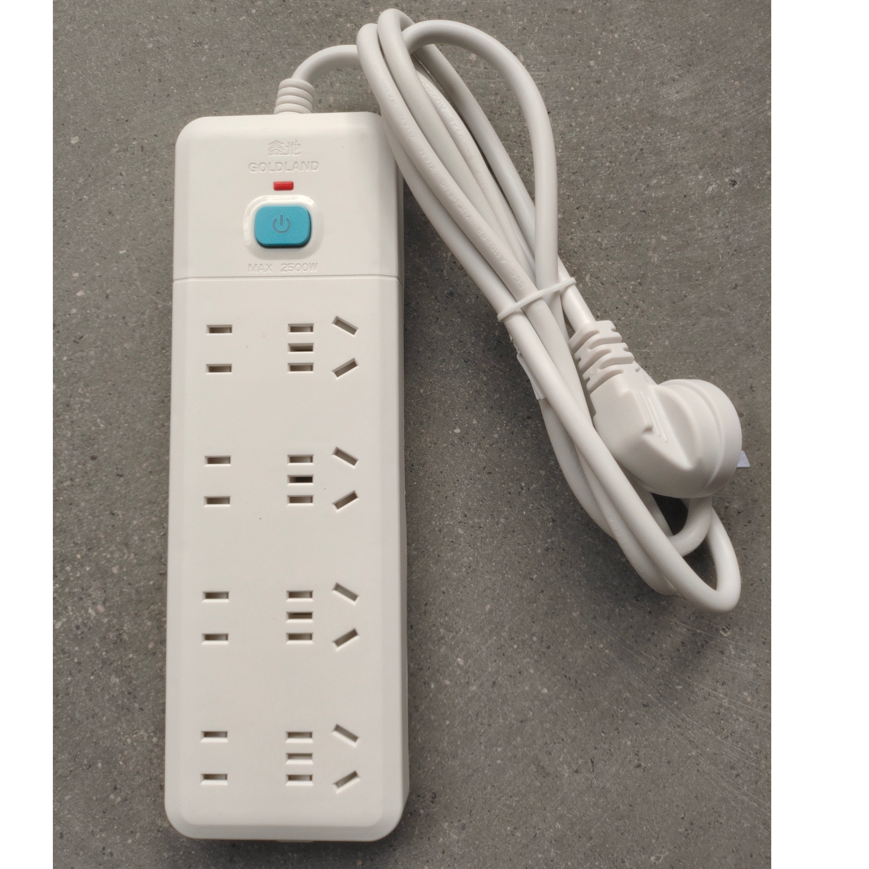 鑫地8144G有线插排插座过载保护插排插板带线