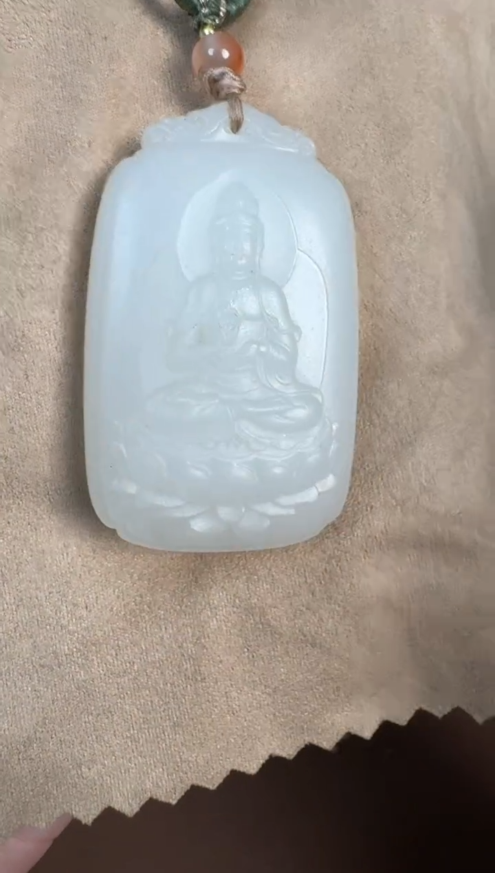 【闪购商品】和田玉吊坠未镶嵌白玉观音