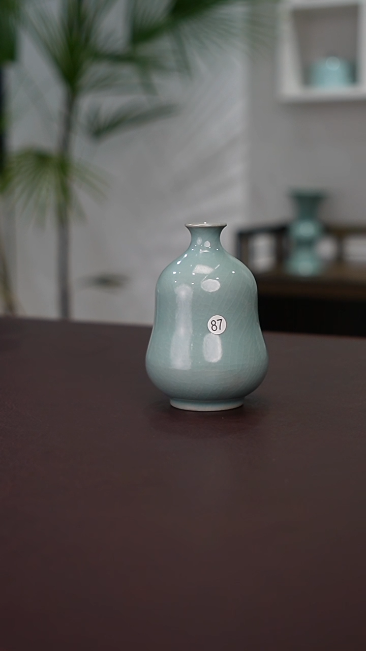87号葫芦小花器微瑕-鱼