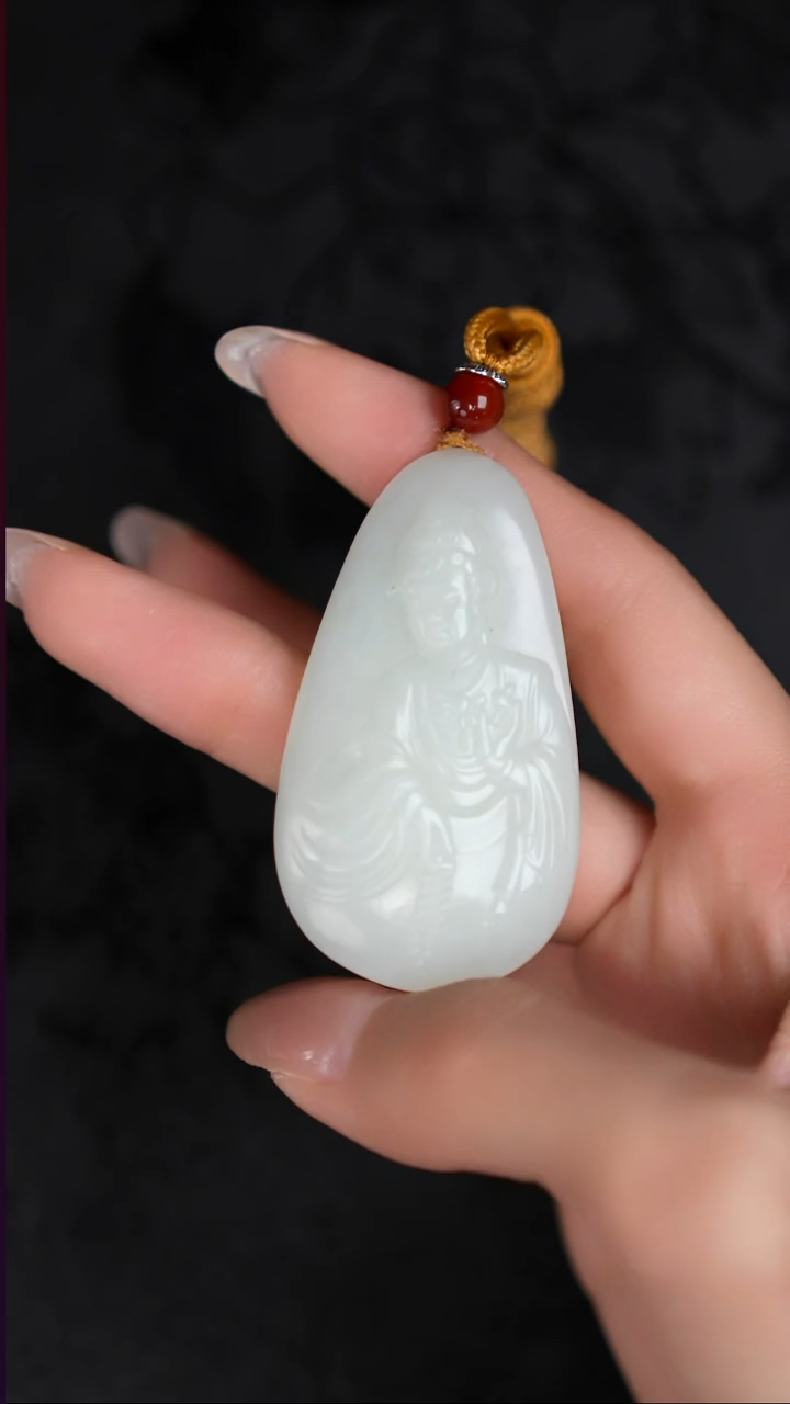 未镶嵌和田玉（白玉）挂件俄料 工厂抛货 不退不换 多样性发其1 