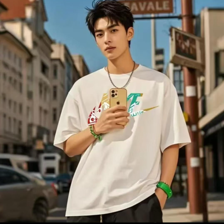 夏季潮牌百搭男女同款T恤-01