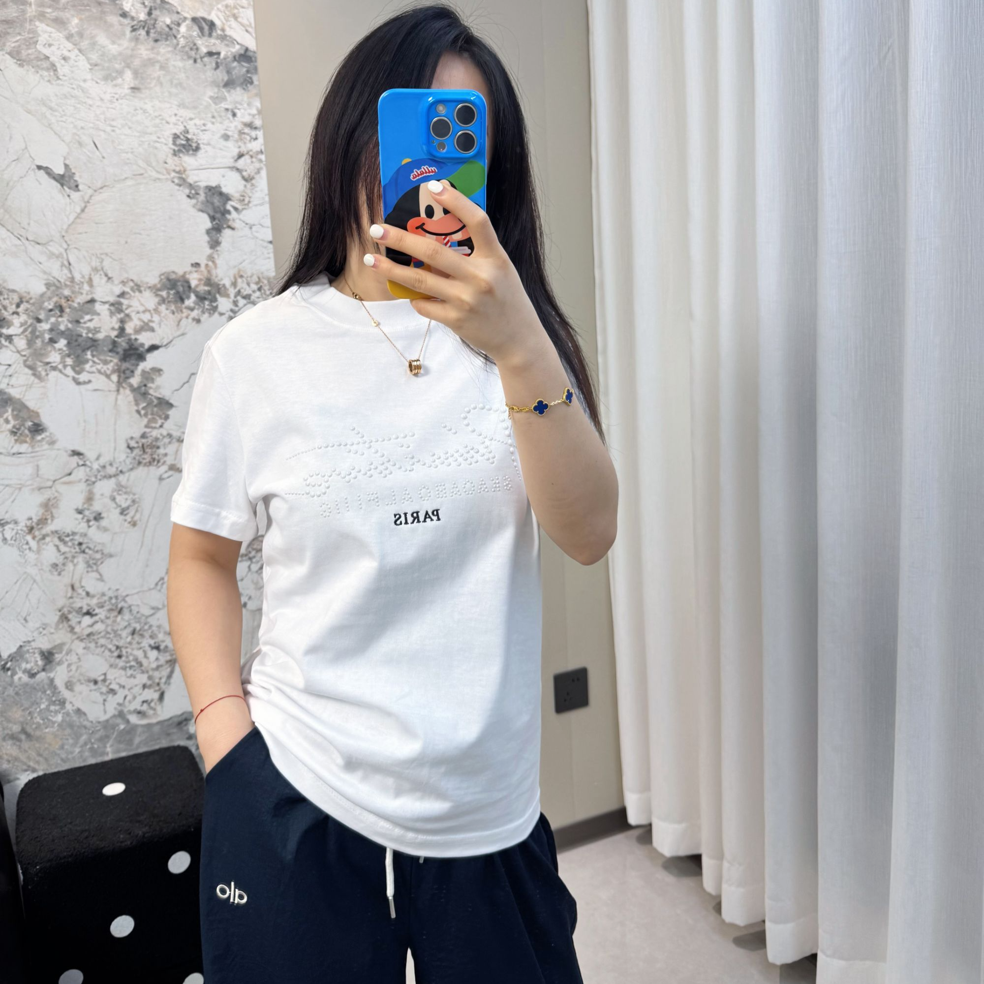 重工设计感十足半袖 时尚洋气百搭经典