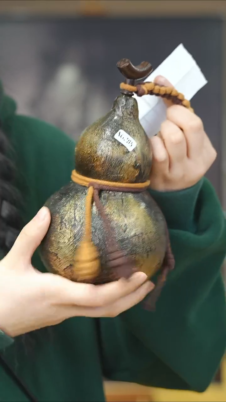 【闪购商品】XG285漆艺酒葫芦不包手串及旋转底座