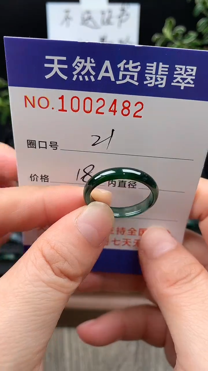 未镶嵌戒指翡翠21#