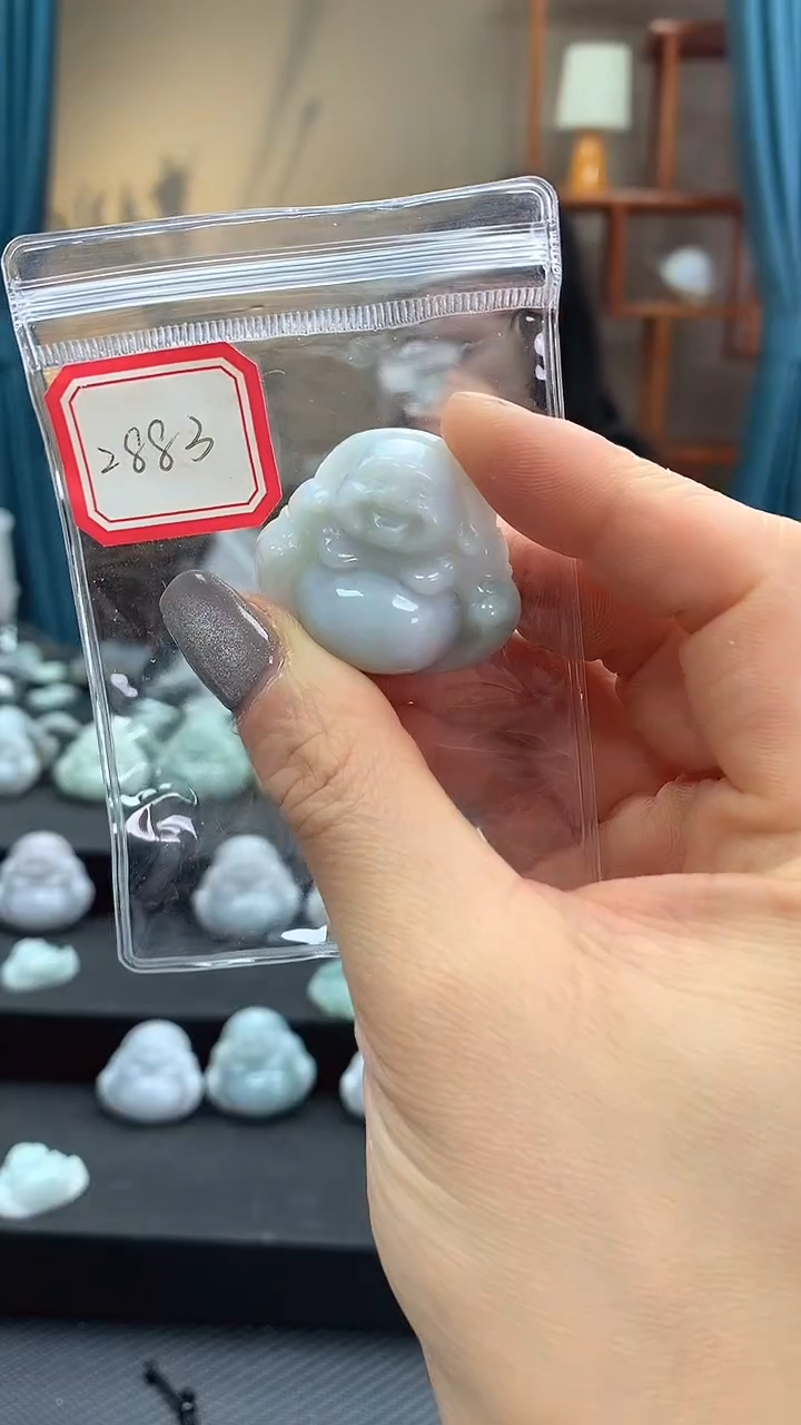 颈饰未镶嵌翡翠佛公2883