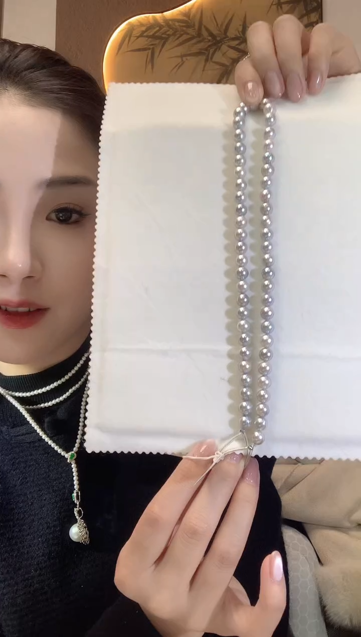 【闪购商品】海水珍珠项链18K金镶嵌D62