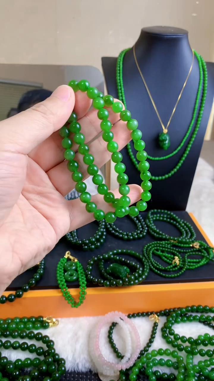 和田玉（碧玉）未镶嵌项链8