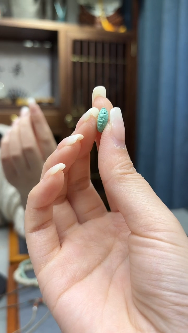 未镶嵌绿松石挂件松石扣子配饰WY