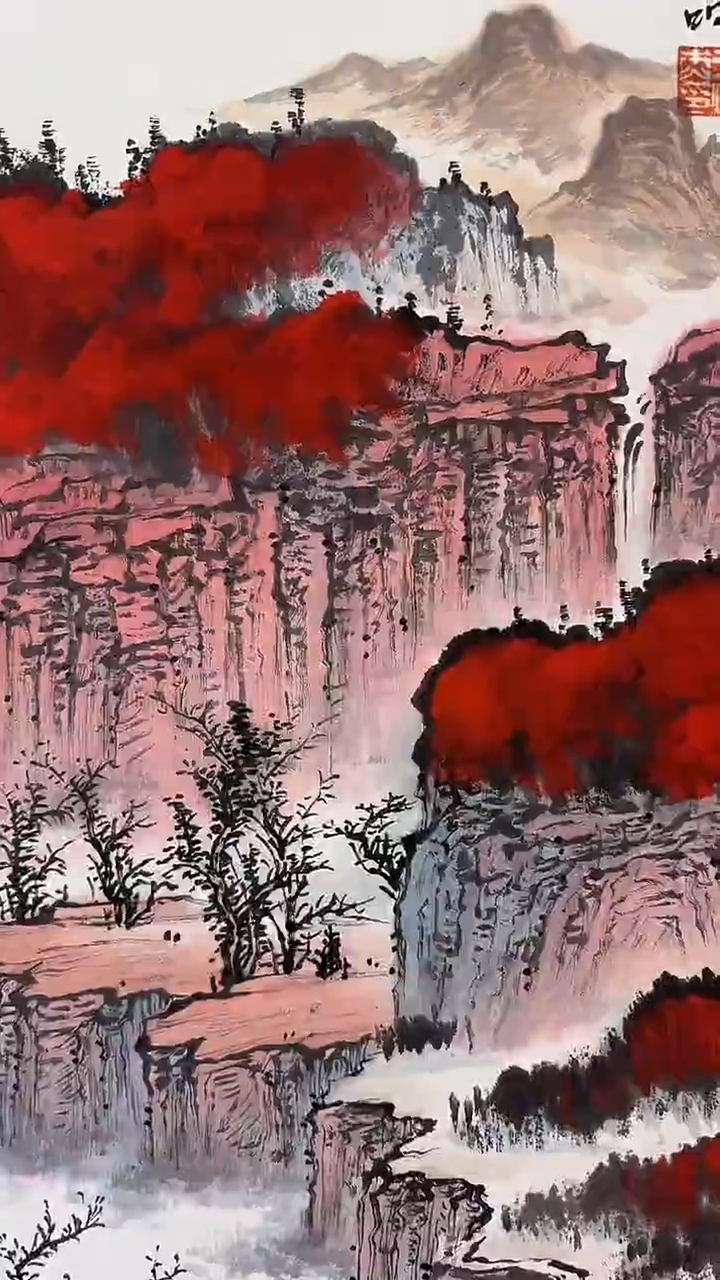 国画王炳杰手绘绘画作品26-29