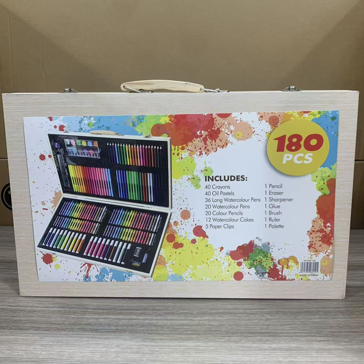 家用儿童木盒画笔2