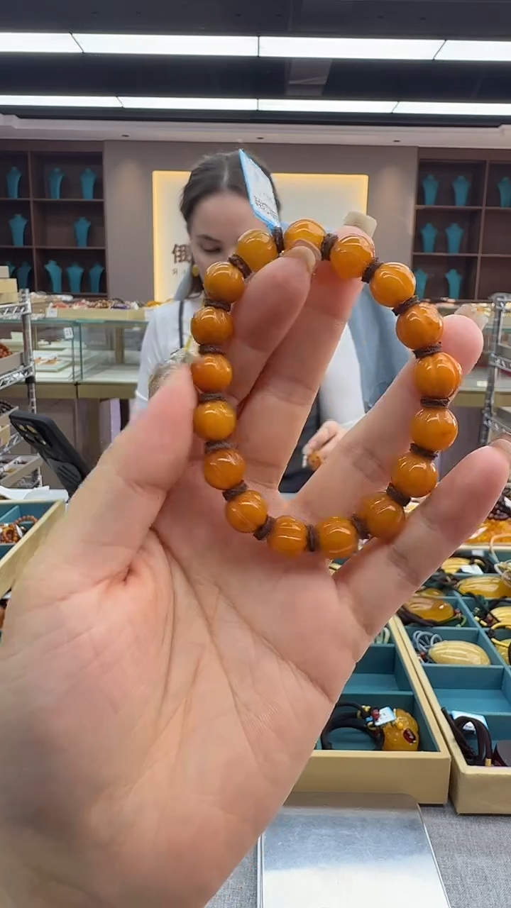 手链琥珀未镶嵌212秒拍号 假一罚三 