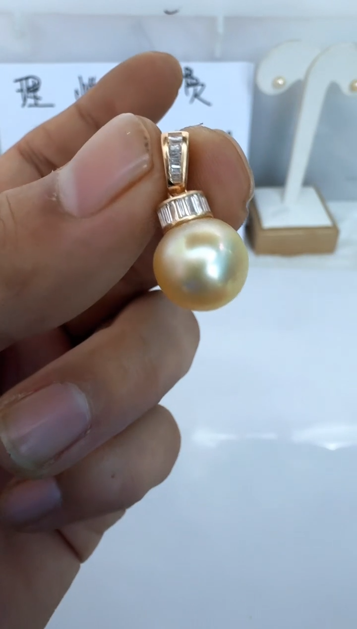 【闪购商品】海水珍珠颈饰银S925镶嵌吊坠