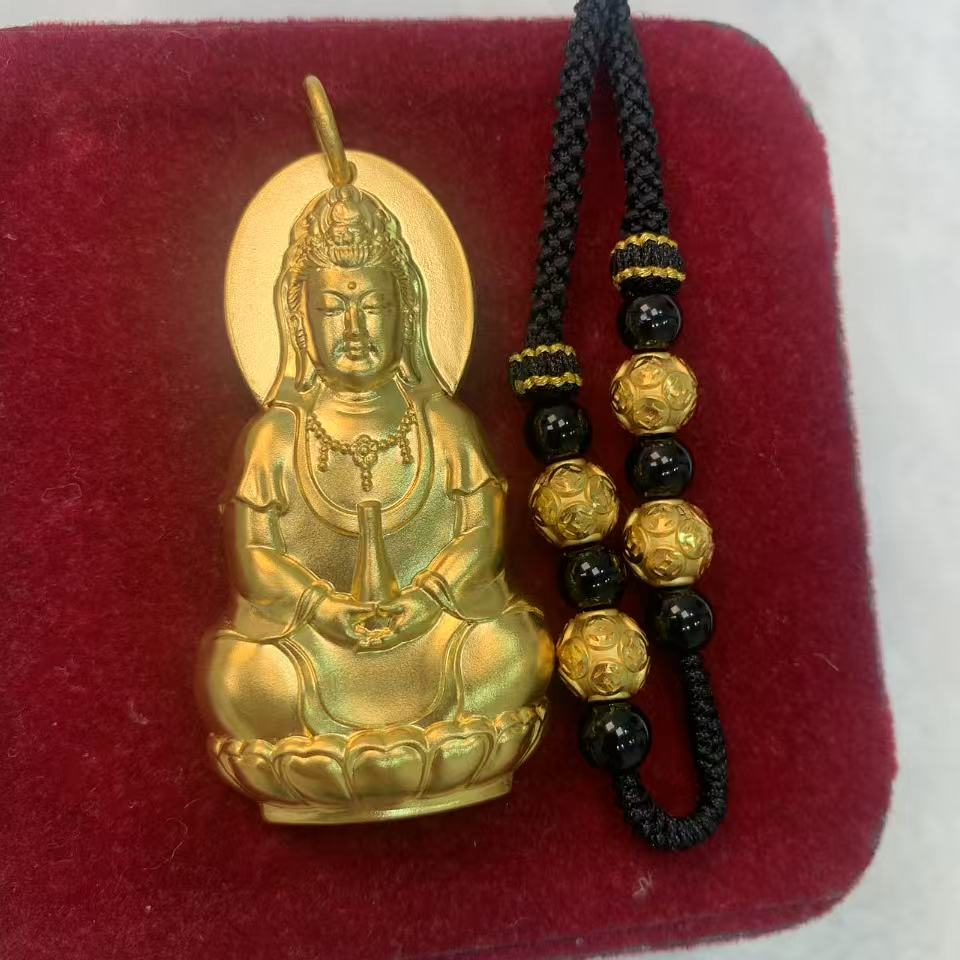 美开乐足金吊坠以旧换新旧料23.43g 换新38.77g补差12583