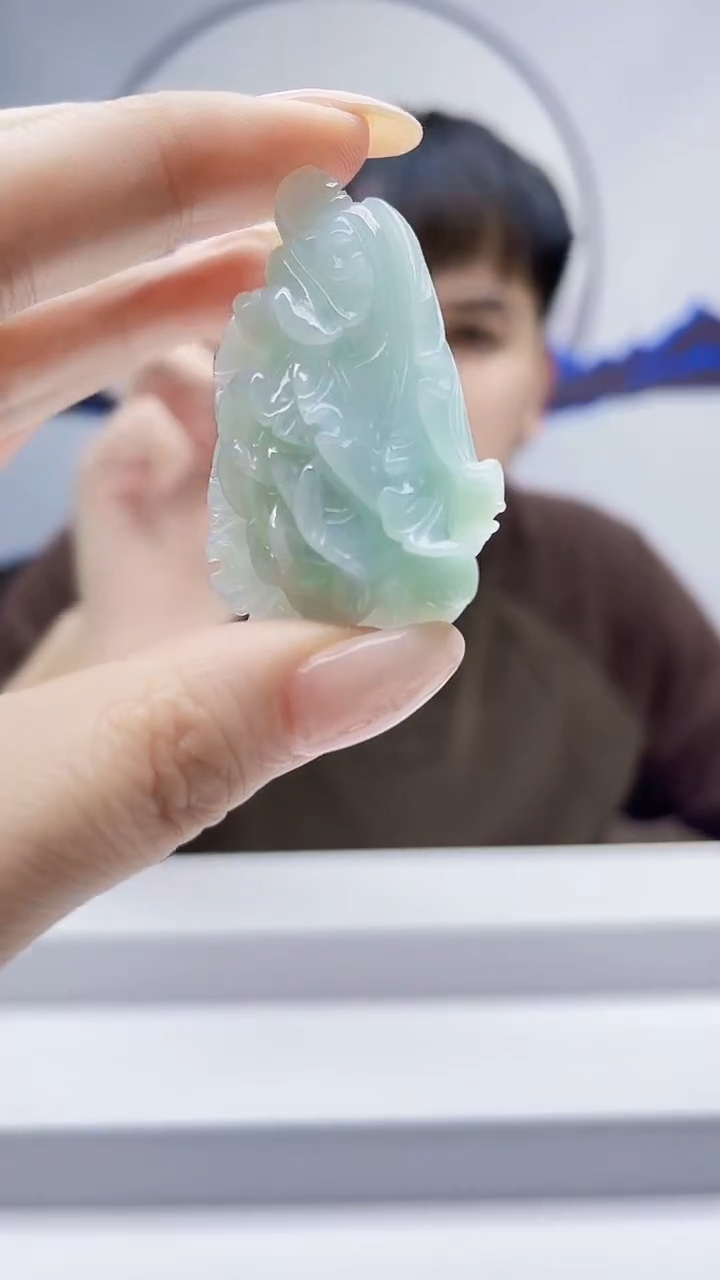 未镶嵌定制翡翠毛货挂件45