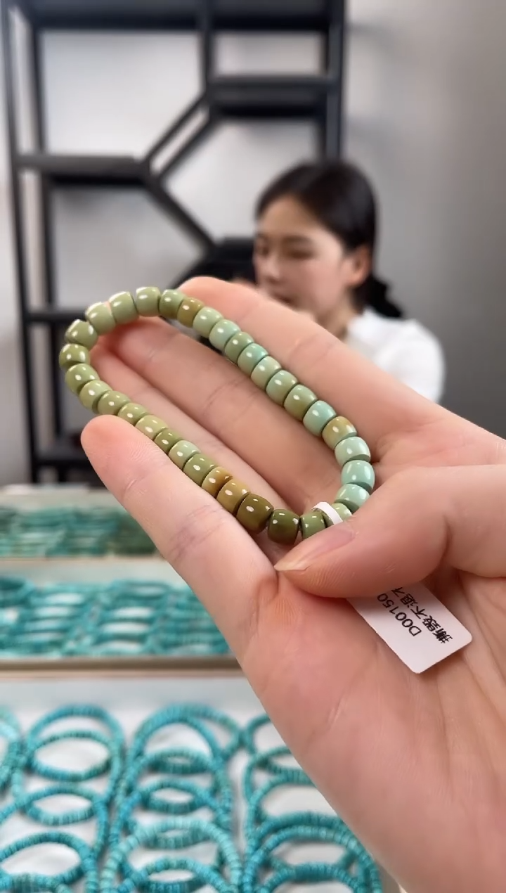 未镶嵌绿松石珠宝奇石7.0+mm