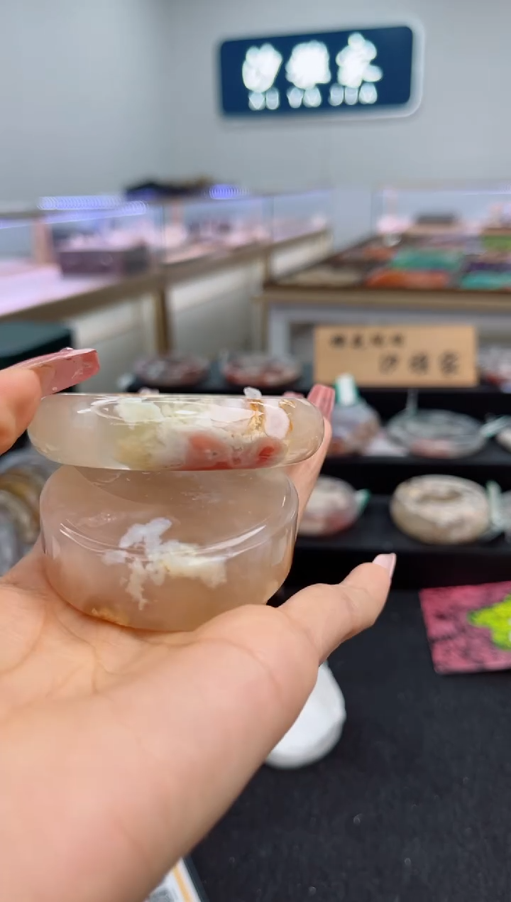 石英质玉手镯未镶嵌57圈口（赠品镯心）S965806