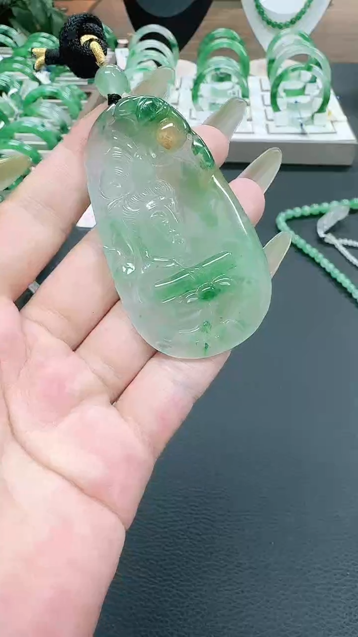 未镶嵌1石英质玉（非洲翠）/9046