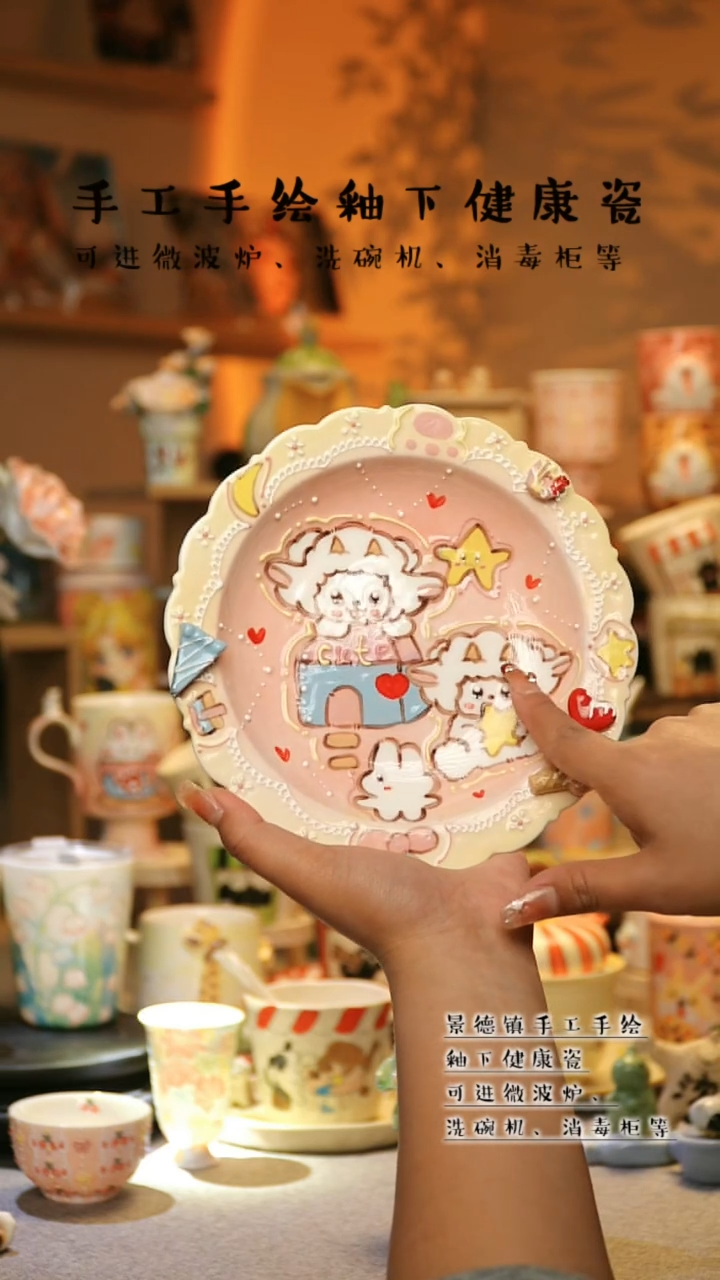 【闪购商品】杯景德镇高温釉下彩&S076