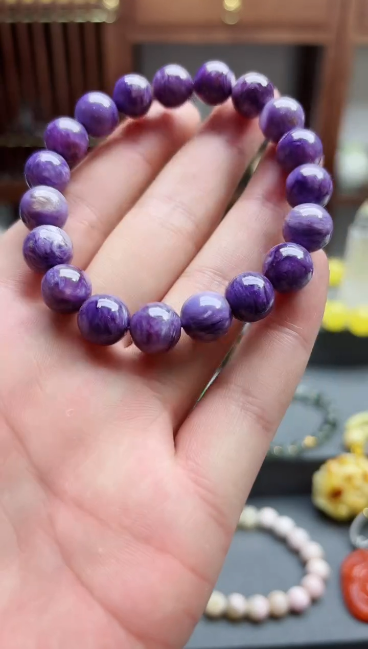 【闪购商品】查罗石（紫龙晶）手串未镶嵌紫龙晶手串*1 ZD