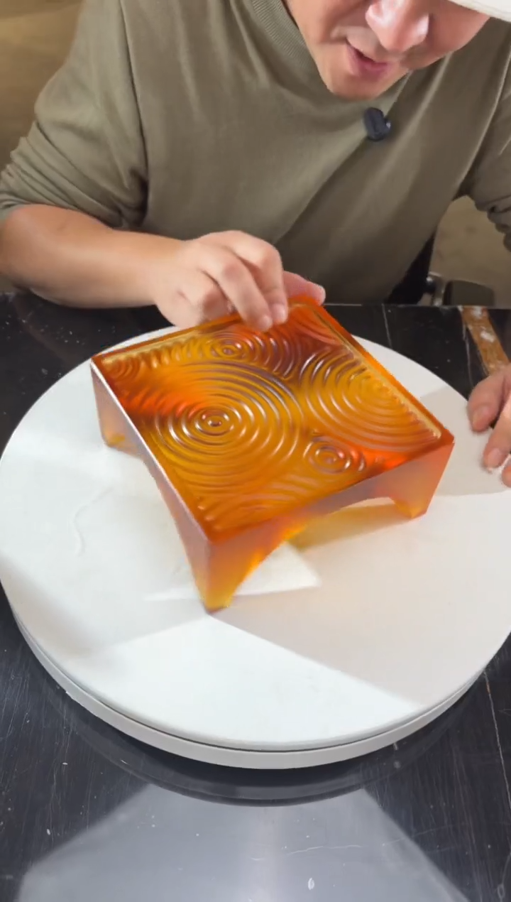摆件琥珀金壶承艺术摆件