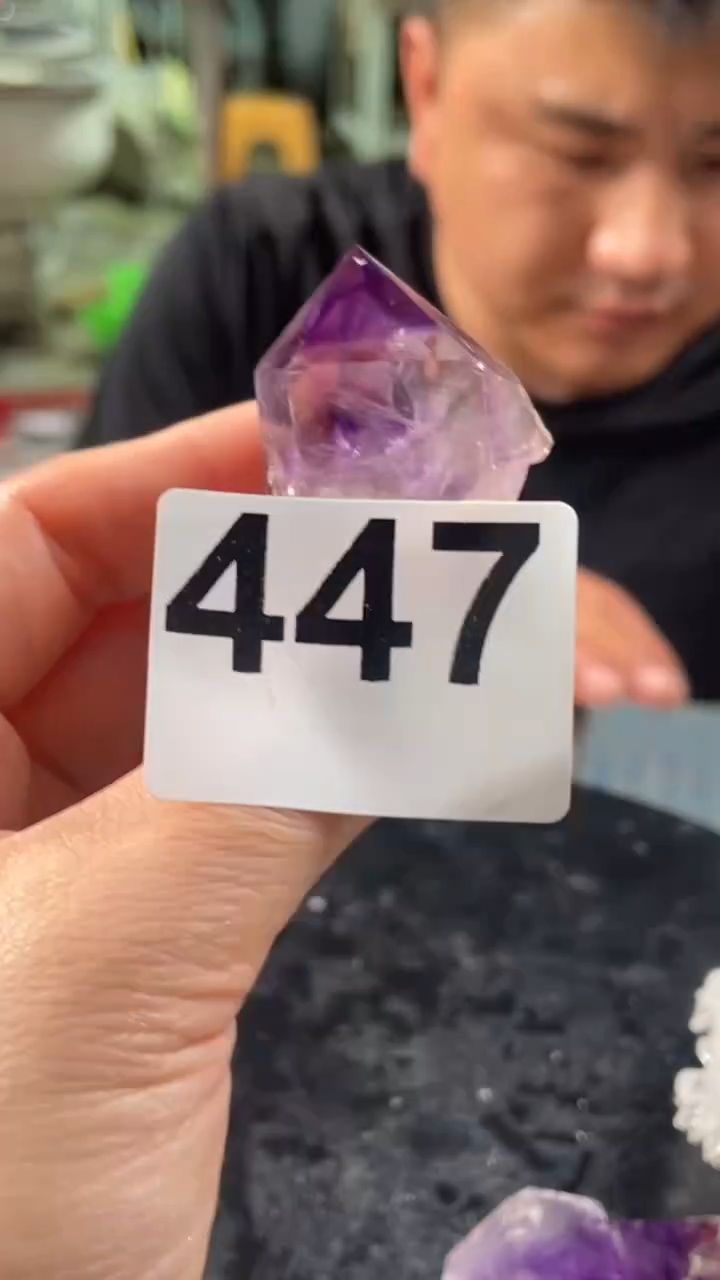 未镶嵌水晶大型摆件（非配饰）紫水骨干  447