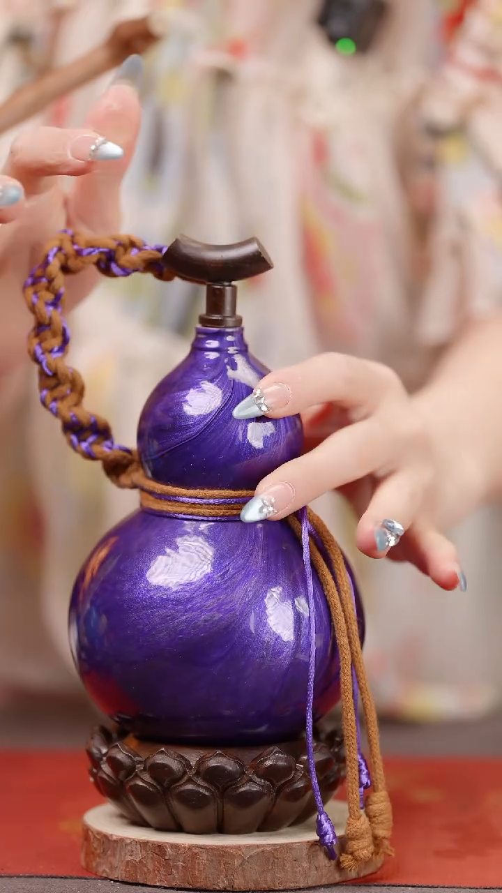 1438号大漆葫芦手捻车挂脖挂挂件