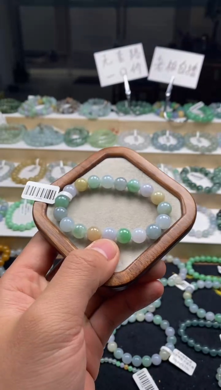 【闪购商品】翡翠手链未镶嵌天然A货翡翠