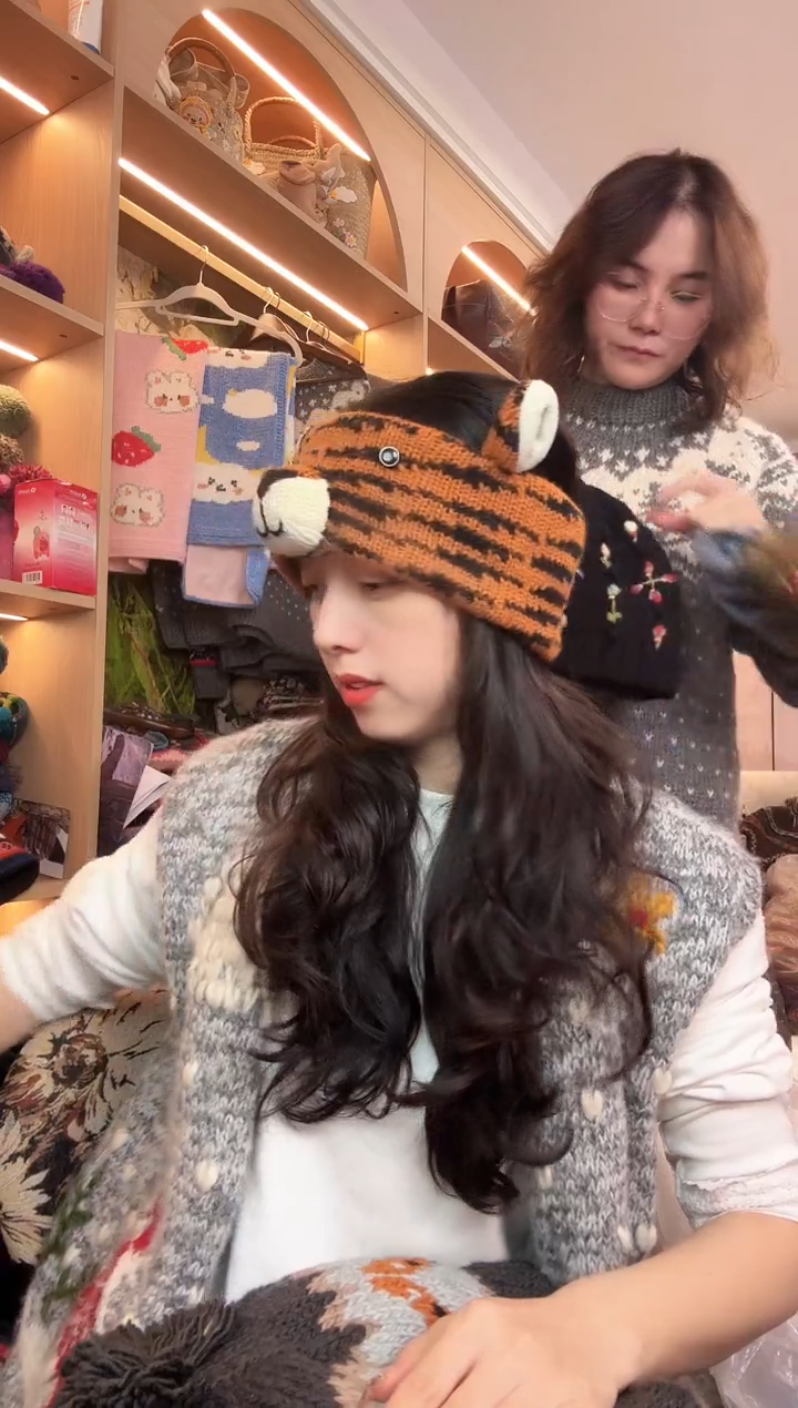 羊毛细羊毛老虎发带