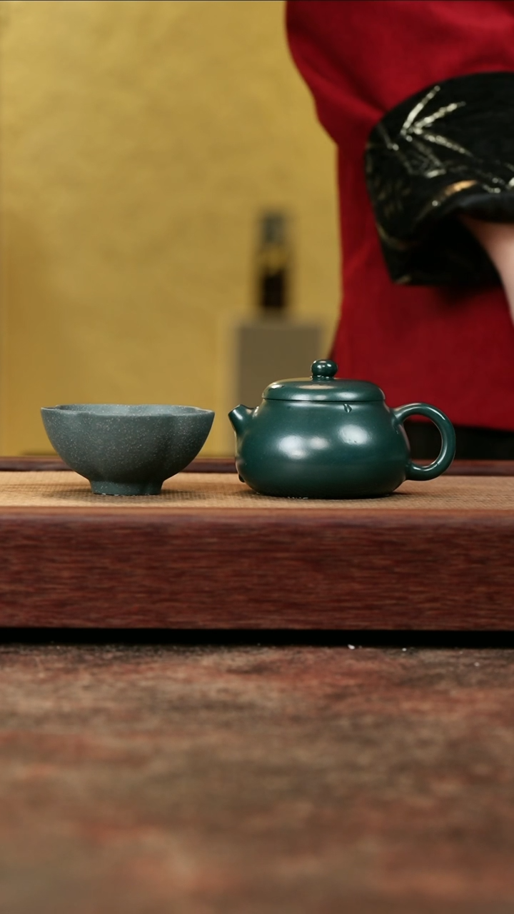 【闪购商品】紫砂茶壶民国绿文旦