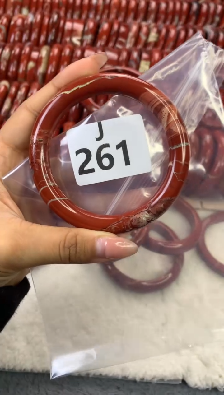 【闪购商品】碧石红碧石手镯未镶嵌261-60