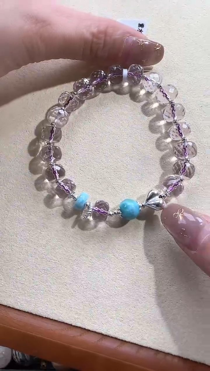 水晶手链银S925镶嵌5632.0.