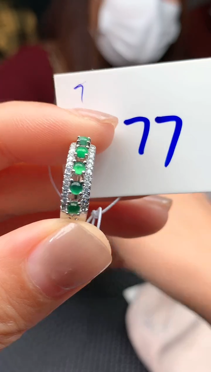 【闪购商品】翡翠戒指未镶嵌翡翠戒圈圈口#77元