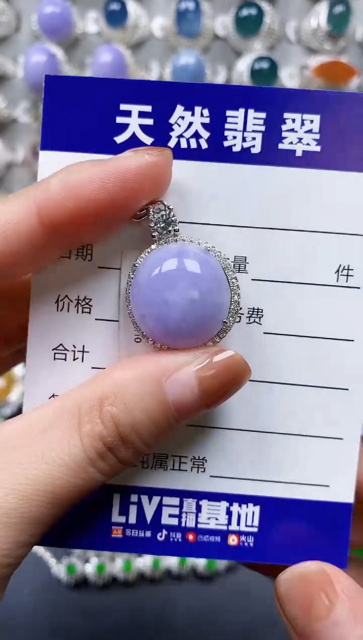 【闪购商品】翡翠颈饰银S925镶嵌0136