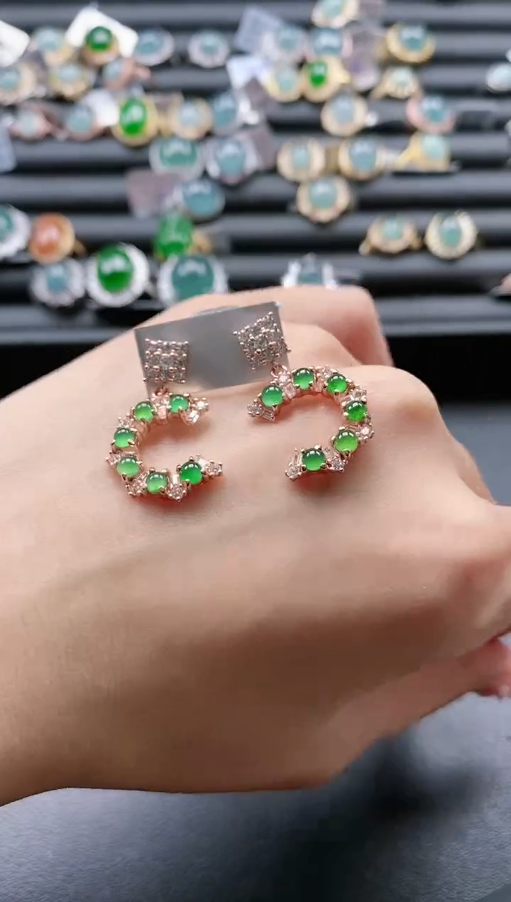 【闪购商品】翡翠戒指银S925镶嵌51511