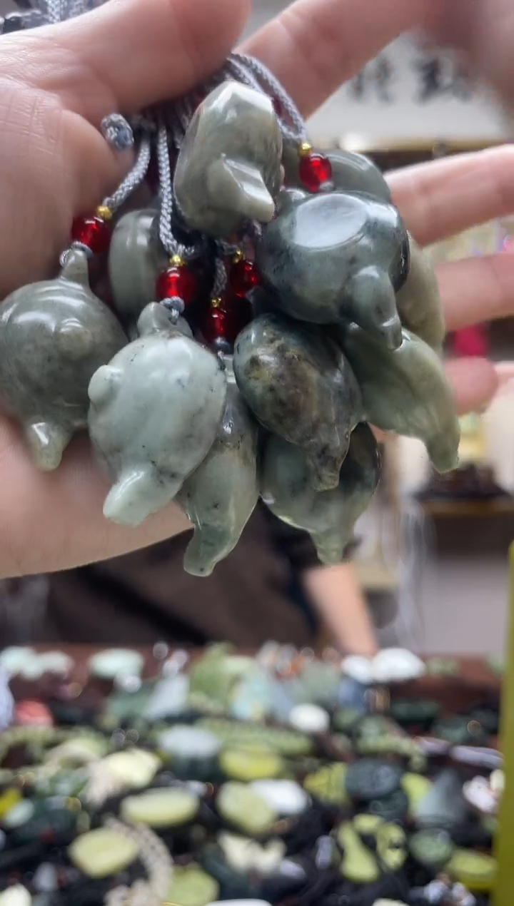 未镶嵌岫玉吊坠多样性发货拍一发一