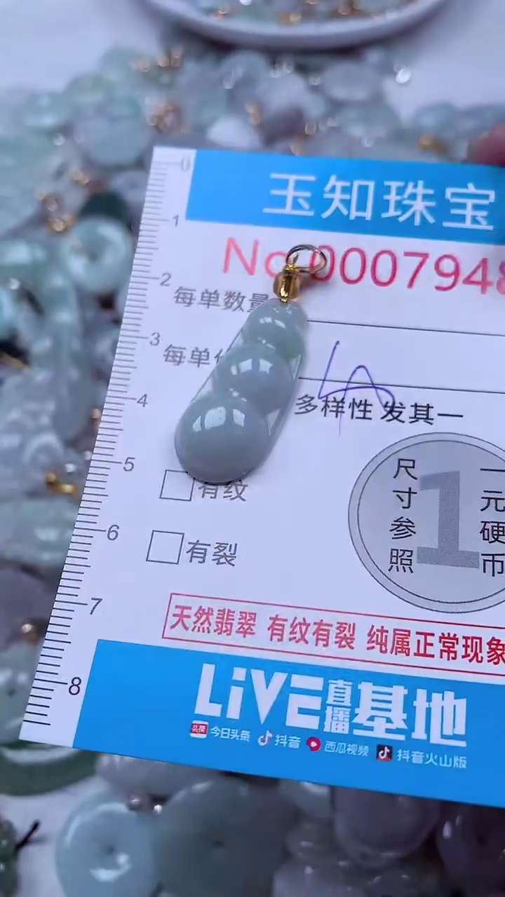 颈饰未镶嵌翡翠7948