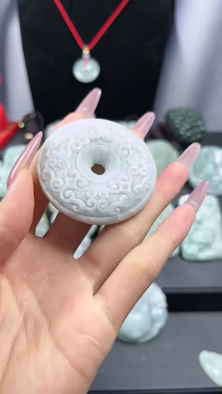 【闪购商品】翡翠颈饰未镶嵌仿古平安扣